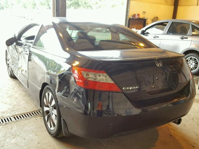 2HGFG12959H529574 - 2009 HONDA CIVIC EXL 黑色 照片 3