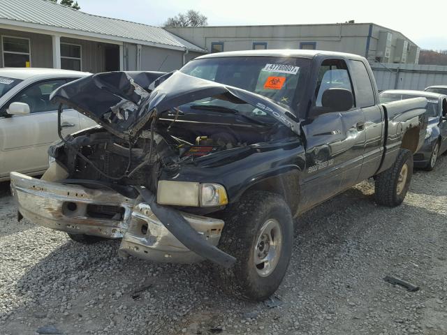 1B7HF13Z3XJ639365 - 1999 DODGE RAM 1500 BLACK photo 2