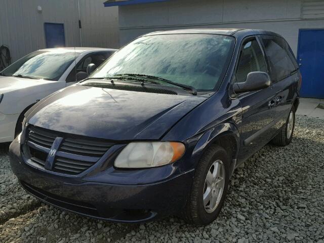 1D4GP45R76B607084 - 2006 DODGE CARAVAN SX BLUE photo 2