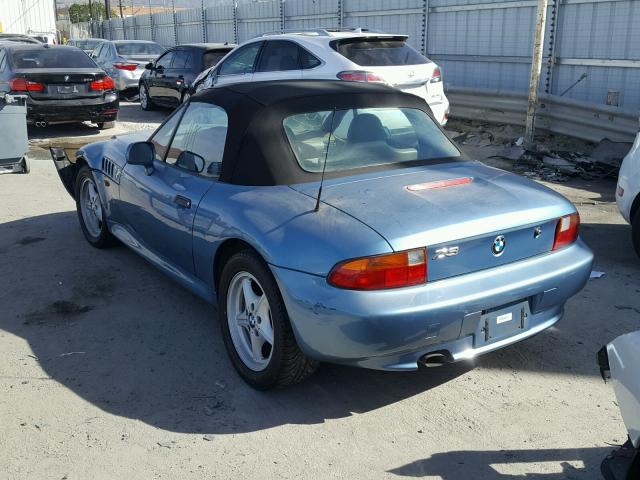 4USCH732XTLB75237 - 1996 BMW Z3 1.9 BLUE photo 3