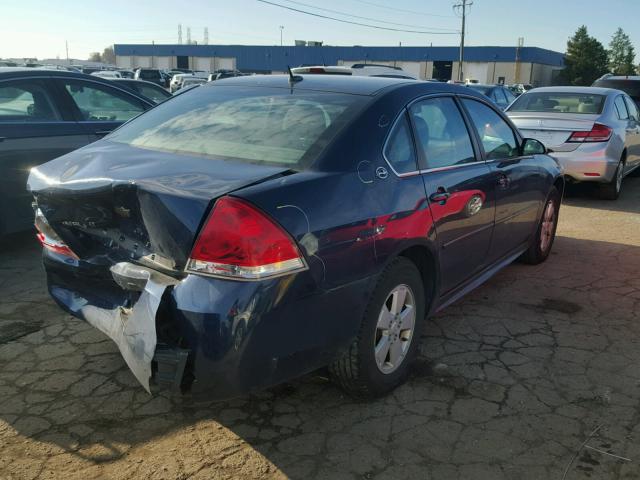 2G1WT57N391195702 - 2009 CHEVROLET IMPALA 1LT BLUE photo 4