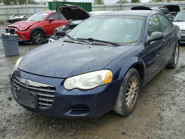 1C3EL46X25N513449 - 2005 CHRYSLER SEBRING BLUE photo 2