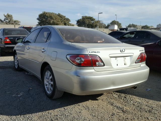 JTHBF30GX36005678 - 2003 LEXUS ES 300 SILVER photo 3