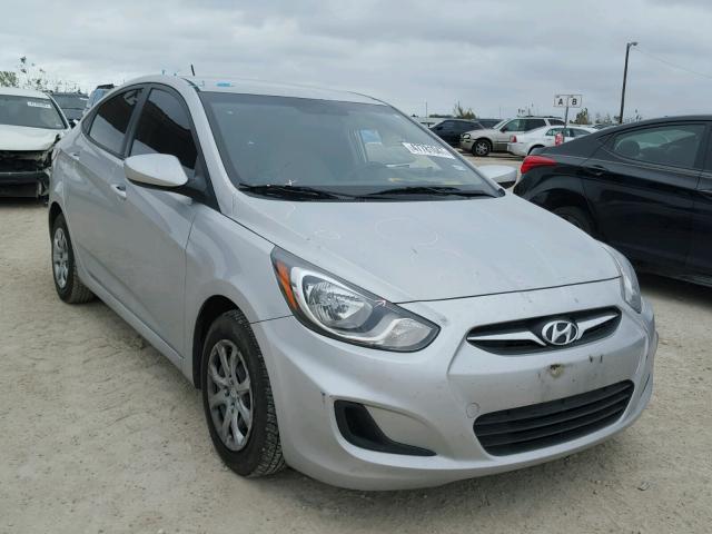 KMHCT4AE3EU732253 - 2014 HYUNDAI ACCENT GLS SILVER photo 1