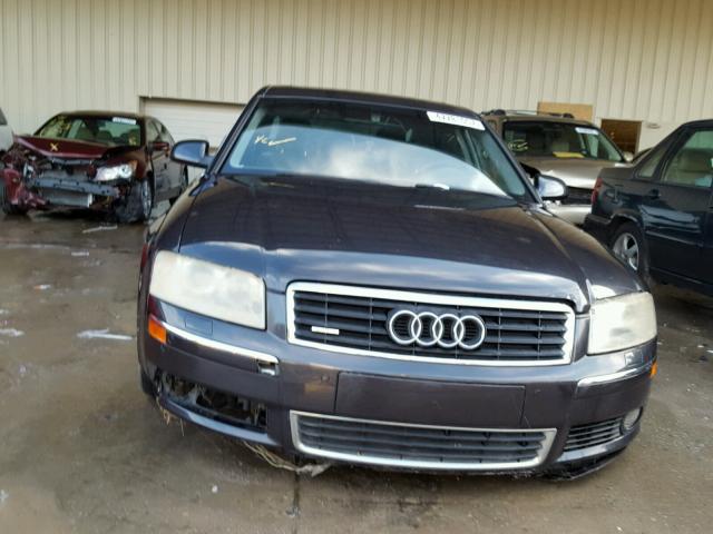 WAUML44E34N016205 - 2004 AUDI A8 L QUATT BLACK photo 9