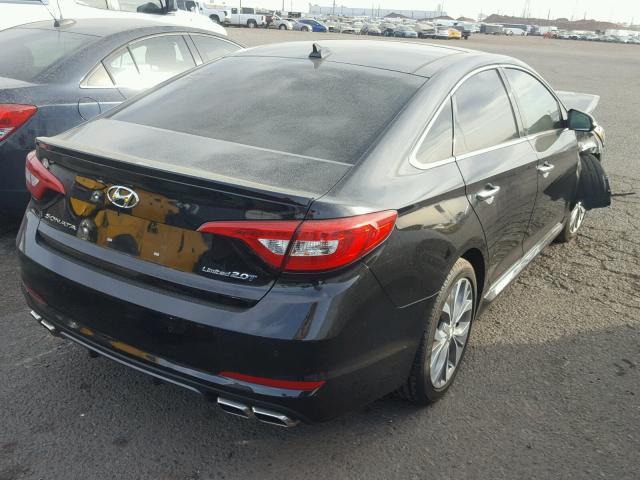 5NPE34AB6HH502871 - 2017 HYUNDAI SONATA SPO BLACK photo 4