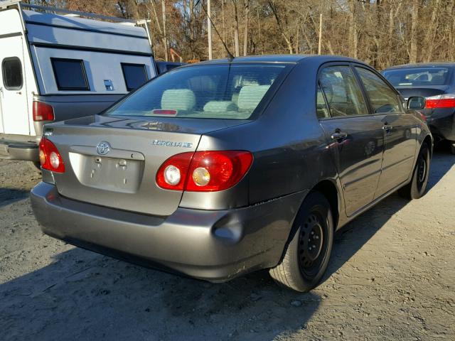 2T1BR32E37C754521 - 2007 TOYOTA COROLLA CE GRAY photo 4