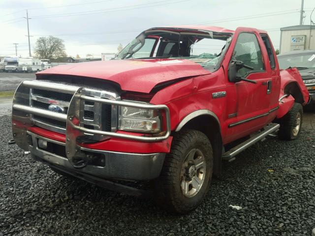 1FTWX31P76EC30388 - 2006 FORD F350 SRW S RED photo 2