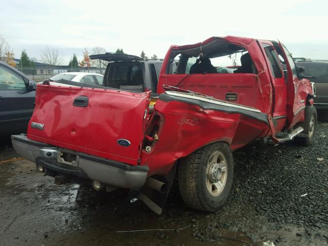 1FTWX31P76EC30388 - 2006 FORD F350 SRW S RED photo 4