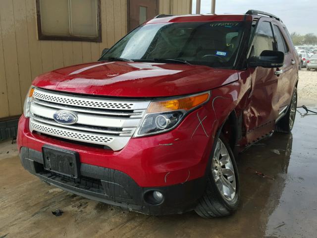 1FMHK7D89CGA60274 - 2012 FORD EXPLORER X RED photo 2