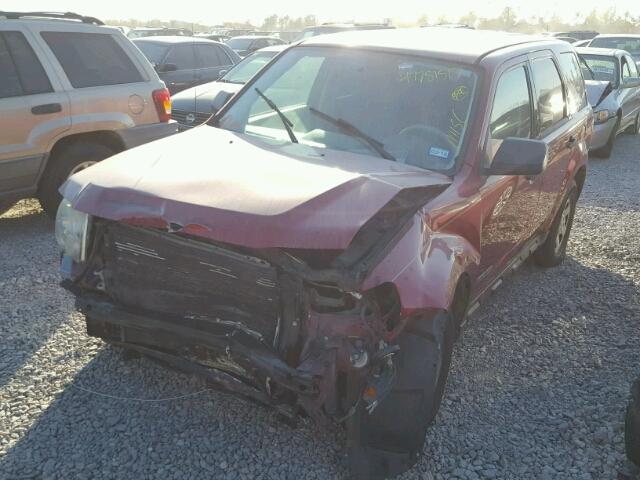 1FMCU02Z48KC83544 - 2008 FORD ESCAPE XLS RED photo 2