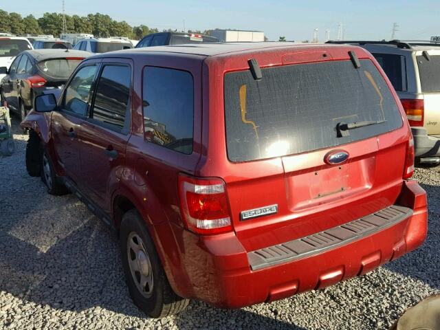 1FMCU02Z48KC83544 - 2008 FORD ESCAPE XLS RED photo 3