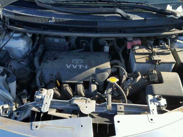 JTDBT903894046289 - 2009 TOYOTA YARIS SILVER photo 7