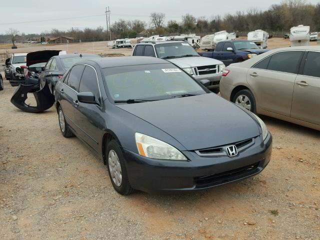 1HGCM56384A156000 - 2004 HONDA ACCORD LX BLUE photo 1