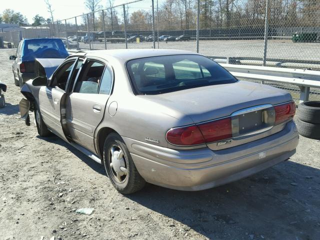 1G4HR54K9YU141036 - 2000 BUICK LESABRE LI GOLD photo 3