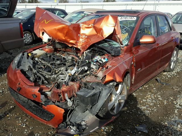 JM1BK343841188808 - 2004 MAZDA 3 HATCHBAC ORANGE photo 2