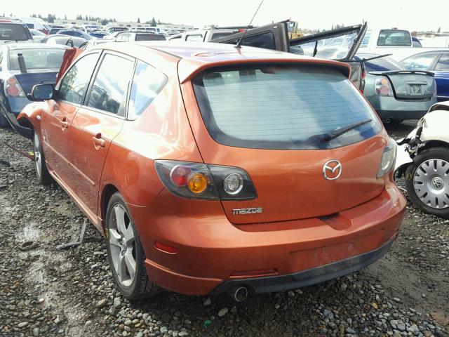 JM1BK343841188808 - 2004 MAZDA 3 HATCHBAC ORANGE photo 3