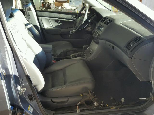 1HGCM56857A126775 - 2007 HONDA ACCORD EX BLUE photo 5