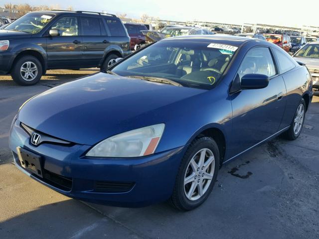 1HGCM82623A020655 - 2003 HONDA ACCORD EX BLUE photo 2