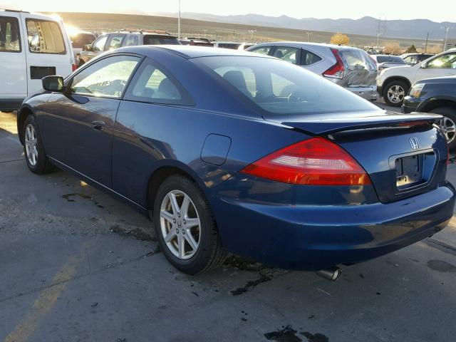 1HGCM82623A020655 - 2003 HONDA ACCORD EX BLUE photo 3