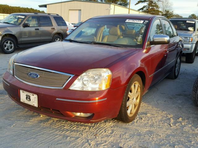 1FAFP251X5G184404 - 2005 FORD FIVE HUNDR BURGUNDY photo 2