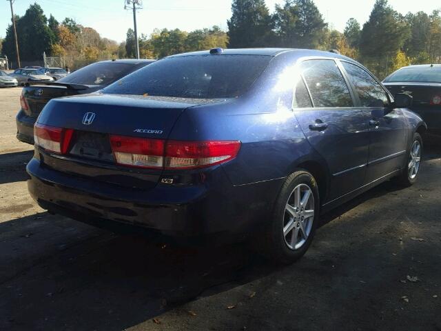 1HGCM66544A070738 - 2004 HONDA ACCORD EX BLUE photo 4