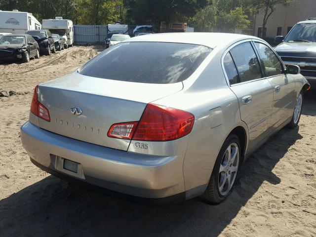 JNKCV51EX3M309427 - 2003 INFINITI G35 SILVER photo 4