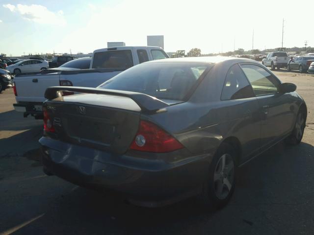 1HGEM22965L052189 - 2005 HONDA CIVIC EX GRAY photo 4