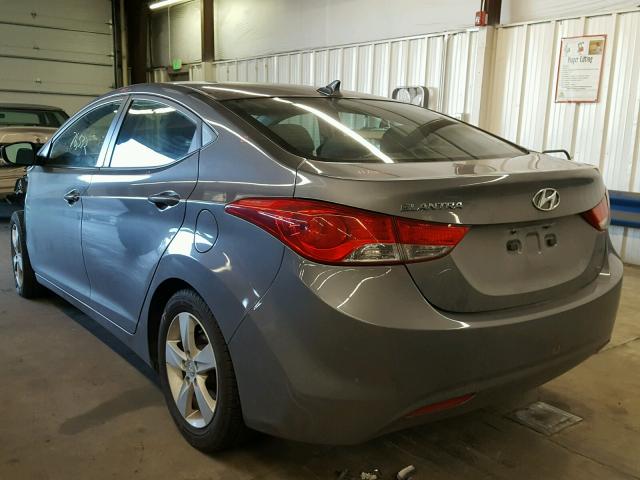 5NPDH4AE2DH356938 - 2013 HYUNDAI ELANTRA GL CHARCOAL photo 3