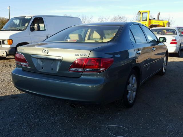 JTHBA30G355085249 - 2005 LEXUS ES 330 GRAY photo 4