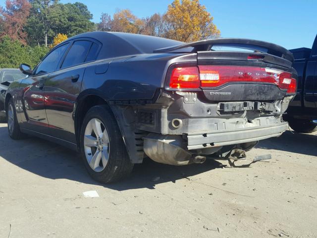 2C3CDXBG4DH622885 - 2013 DODGE CHARGER SE GRAY photo 3