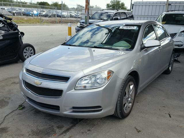 1G1ZH57B98F176759 - 2008 CHEVROLET MALIBU 1LT SILVER photo 2