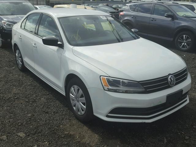 3VW2K7AJ0FM291265 - 2015 VOLKSWAGEN JETTA BASE WHITE photo 1