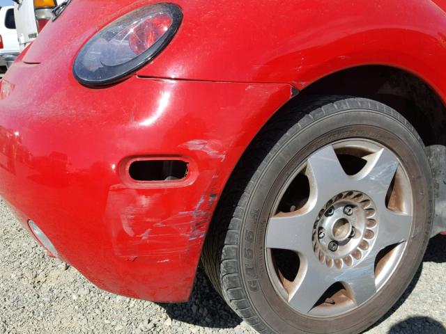 3VWBB61C0WM049622 - 1998 VOLKSWAGEN NEW BEETLE Qırmızı foto 9