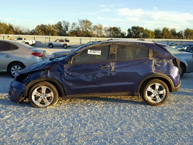 3CZRU5H76GM718924 - 2016 HONDA HR-V EXL BLUE photo 9