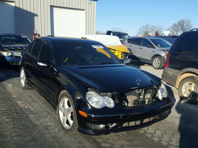 WDBRF40J95F706196 - 2005 MERCEDES-BENZ C 230K SPO BLACK photo 1