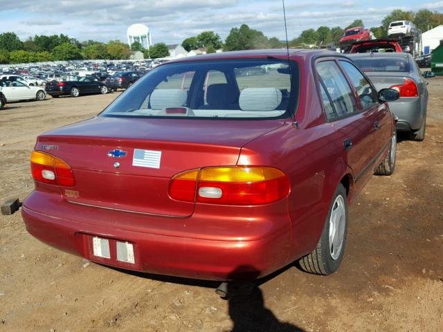 1Y1SK528X1Z416360 - 2001 CHEVROLET GEO PRIZM 红色 照片 4
