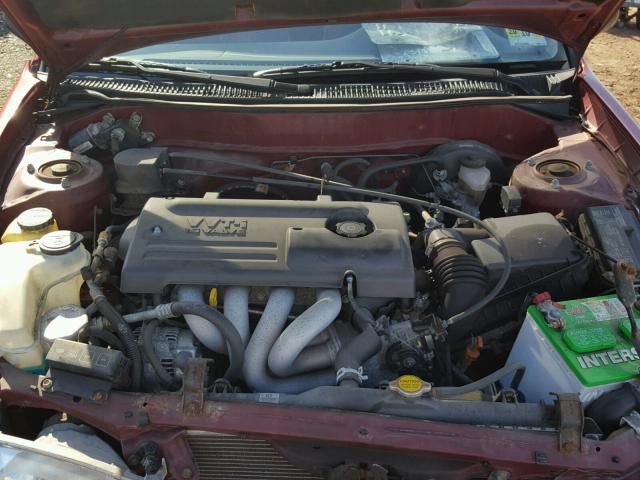 1Y1SK528X1Z416360 - 2001 CHEVROLET GEO PRIZM 红色 照片 7