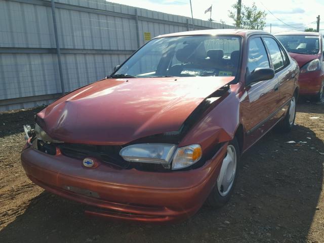 1Y1SK528X1Z416360 - 2001 CHEVROLET GEO PRIZM 红色 照片 9