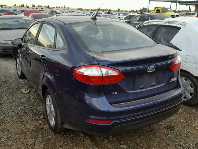 3FADP4BJ4GM178954 - 2016 FORD FIESTA SE BLUE photo 3