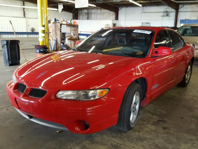 1G2WP5219VF204247 - 1997 PONTIAC GRAND PRIX RED photo 2