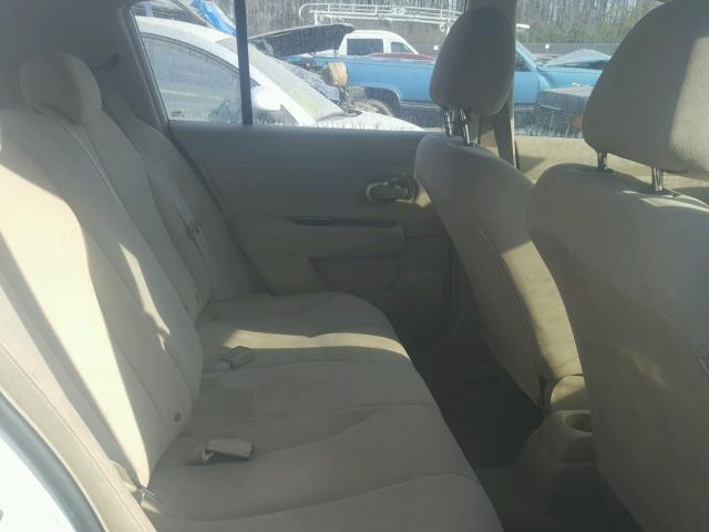 3N1BC13E77L381648 - 2007 NISSAN VERSA S WHITE photo 6