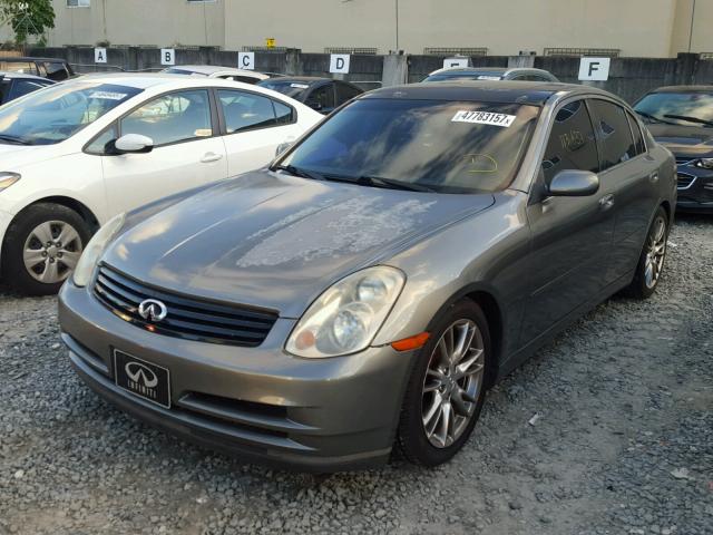 JNKCV51EX3M323845 - 2003 INFINITI G35 GRAY photo 2