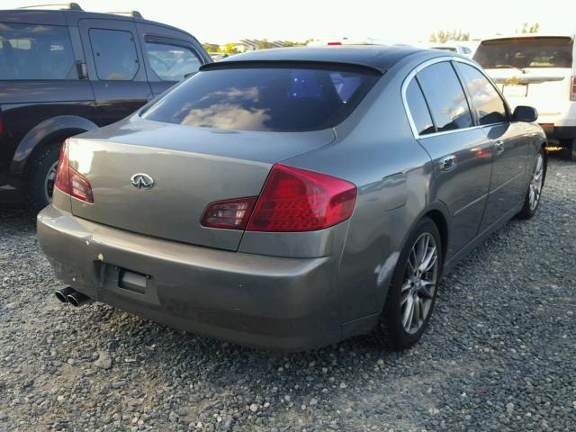 JNKCV51EX3M323845 - 2003 INFINITI G35 GRAY photo 4