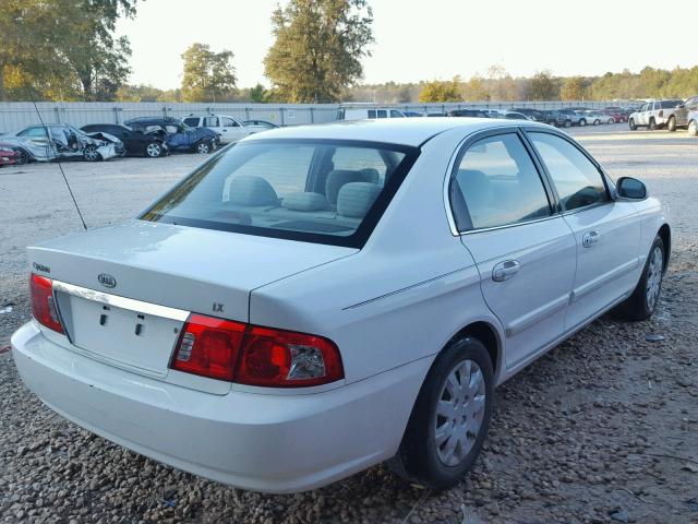 KNAGD126965449728 - 2006 KIA OPTIMA LX WHITE photo 4