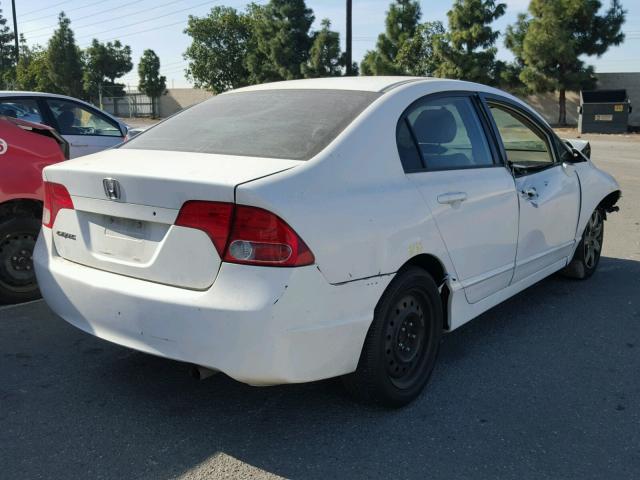 1HGFA16546L021457 - 2006 HONDA CIVIC LX WHITE photo 4