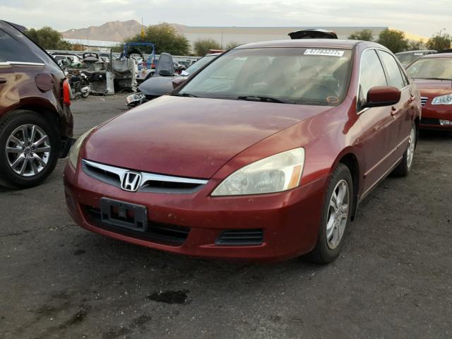 1HGCM56806A068475 - 2006 HONDA ACCORD EX RED photo 2