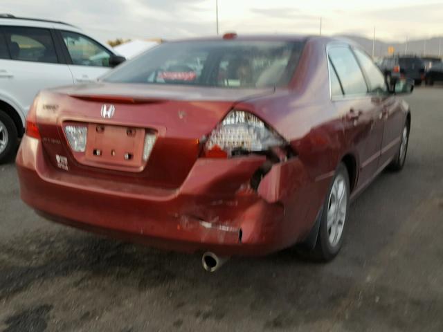 1HGCM56806A068475 - 2006 HONDA ACCORD EX RED photo 4