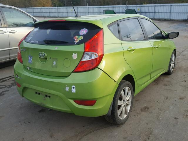 KMHCU5AE0DU067426 - 2013 HYUNDAI ACCENT GLS GREEN photo 4