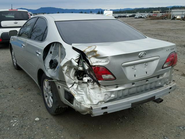 JTHBA30G445045471 - 2004 LEXUS ES 330 SILVER photo 3